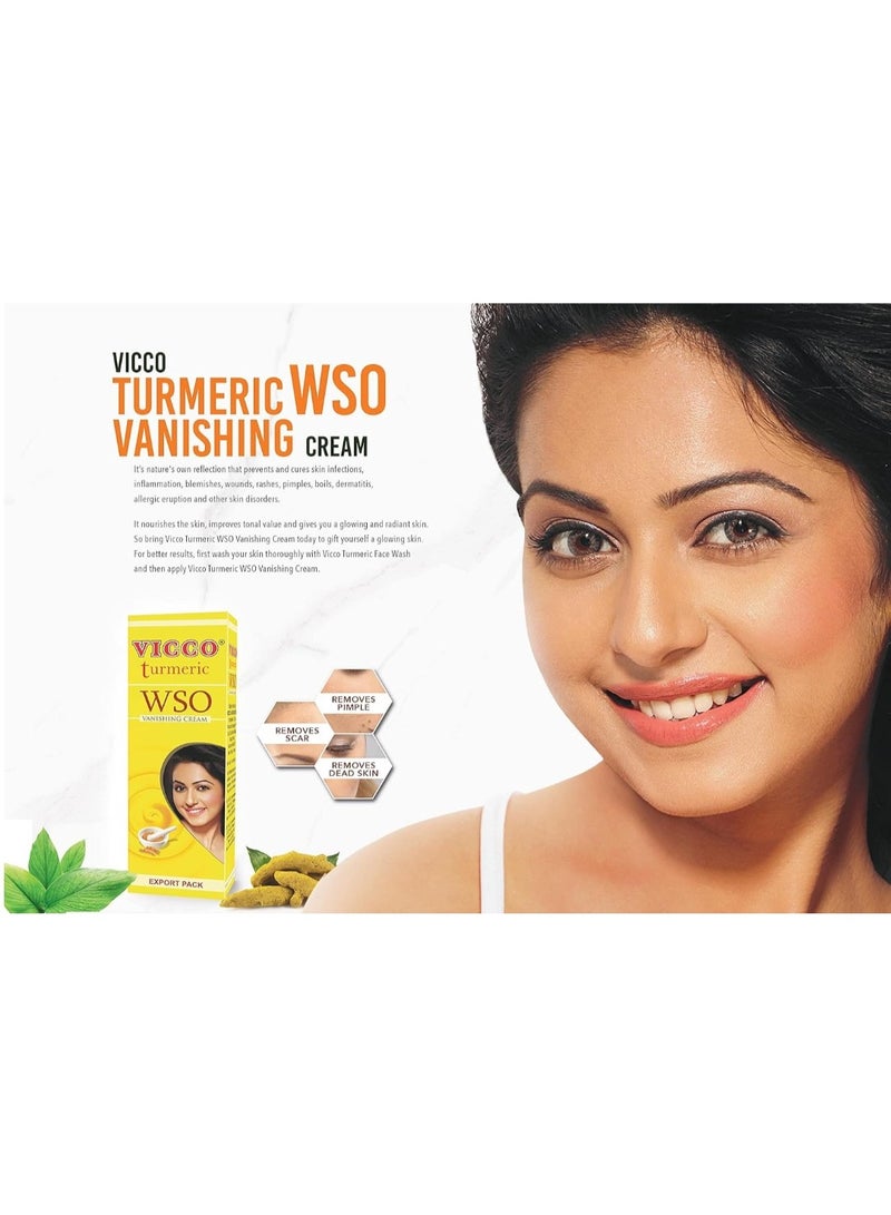 فيكو كريم تفتيح البشرة بالكركم WSO 80 جرام، أصفر - Image 4