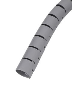 LAWAZIM Coiled Tube Cable Sleeve - 1.5mx22mm, Gray - Flexible Cable Organizer for Home Office, TV, PC, and Car, Durable Wire Management Sleeve for HDMI, USB, Power Cords, Ethernet Home Theater Cables  - Image 3