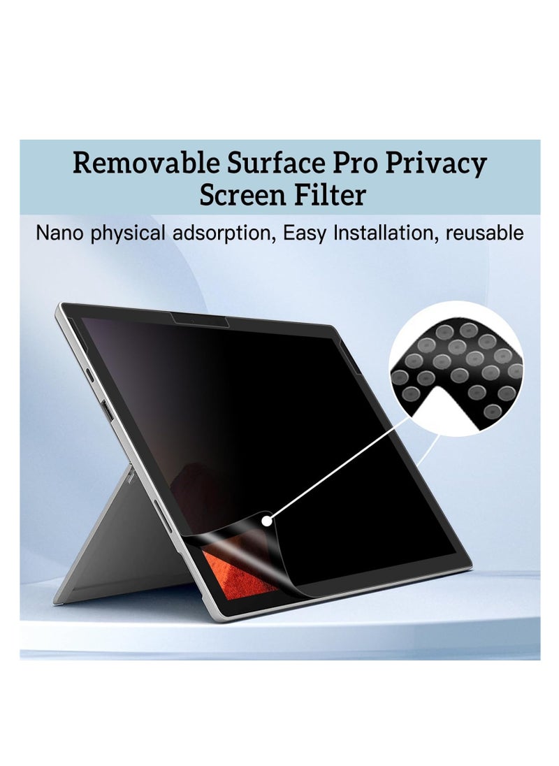 Generic - 13 Inch Magnetic Privacy Screen for Microsoft Surface Pro 10/9/8/X, Laptop Screen Privacy Shield and Anti-Glare Protector, Detachable Blue Light Filter Privacy Screen - Image 1