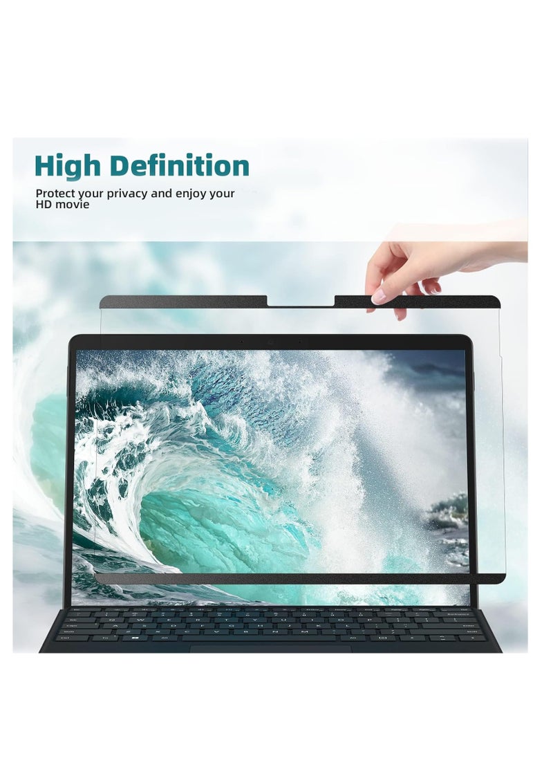 Generic - 13 Inch Magnetic Privacy Screen for Microsoft Surface Pro 10/9/8/X, Laptop Screen Privacy Shield and Anti-Glare Protector, Detachable Blue Light Filter Privacy Screen - Image 1