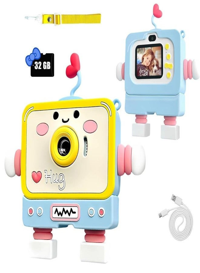 VikriDA Digital HD Video Recording Camera with Robot Shape Silicone Cover | Inbuilt in 5 Games | TFT Color Screen | Support 32GB SD Card Selfie Toys for Kids - Image 1