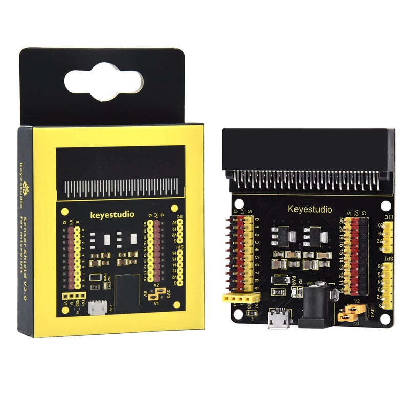 Keyestudio لوحة توصيل مستشعر KEYESTUDIO Microbit V2 I2C SPI Micro USB لـ BBC Micro:bit - Image 1