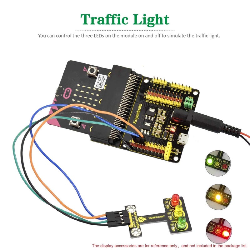 Keyestudio لوحة توصيل مستشعر KEYESTUDIO Microbit V2 I2C SPI Micro USB لـ BBC Micro:bit - Image 3