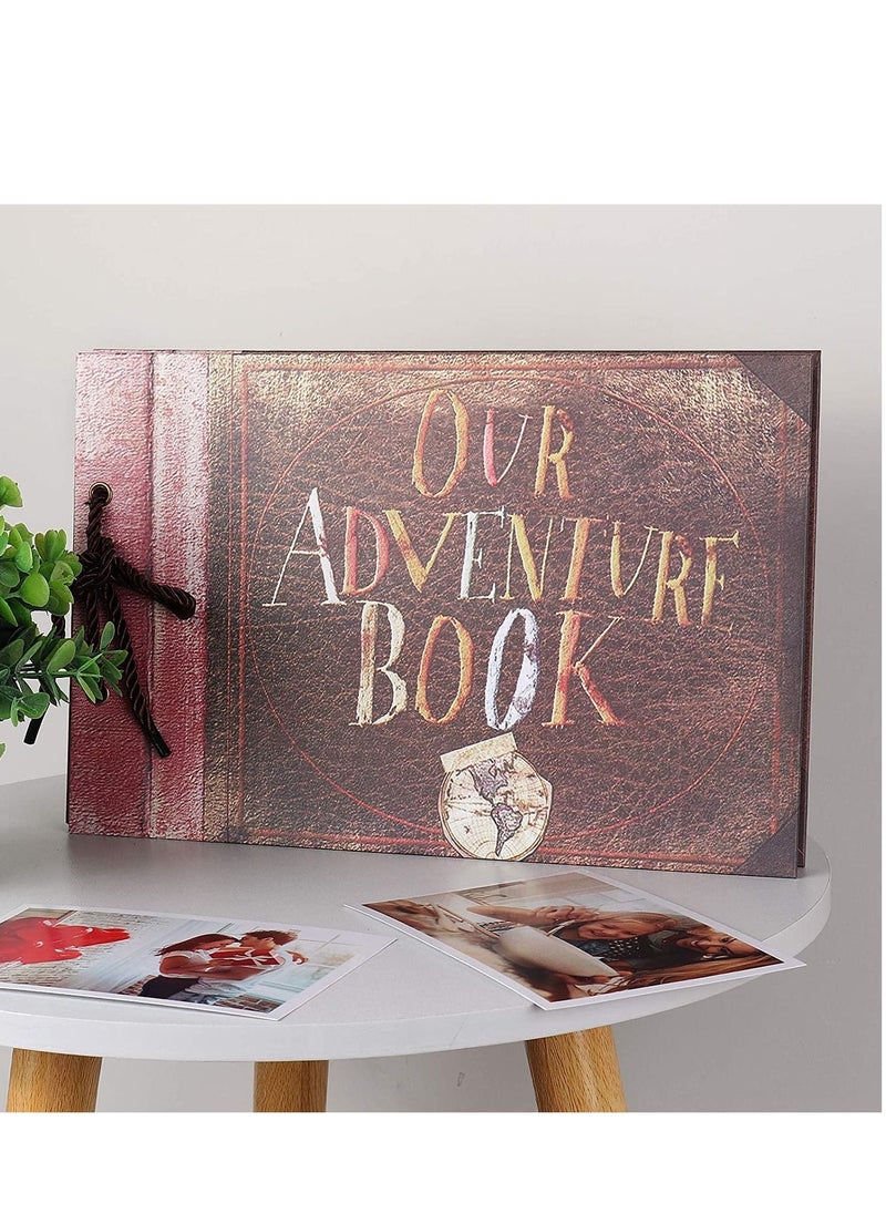 Y&D Photo Album Storage Box, Our Adventure Book Scrapbook Pixar Up Handmade DIY Family Expandable 11.6x7.5 Inches 80 Pages with Accessories Kit  - Image 3