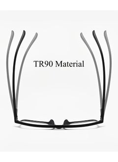 REOCLE 5pcs Magnetic Polarized Clip-on Sunglasses Plastic Frame for Night Driving Square Eyeglasses Fit for Men & Women  - Image 4