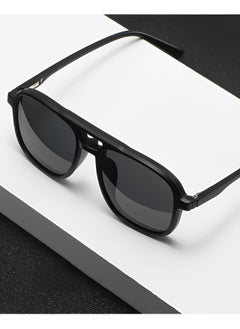 REOCLE 5pcs Magnetic Polarized Clip-on Sunglasses Plastic Frame for Night Driving Square Eyeglasses Fit for Men & Women  - Image 5