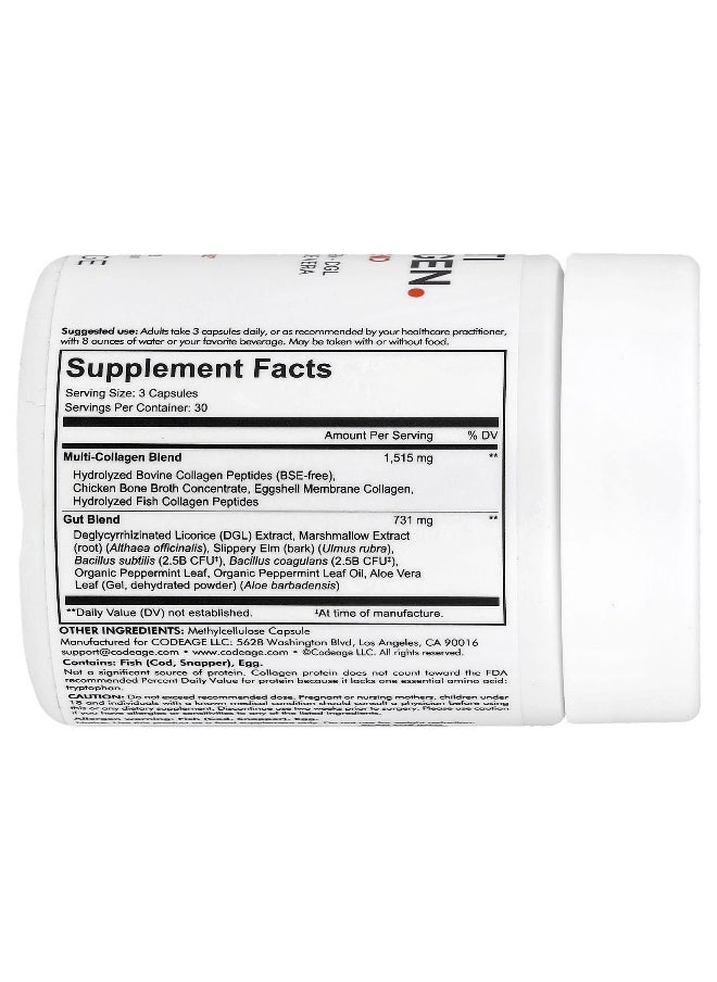 Codeage - Codeage, Multi Collagen + Gut Blend, 90 Capsules - Image 1