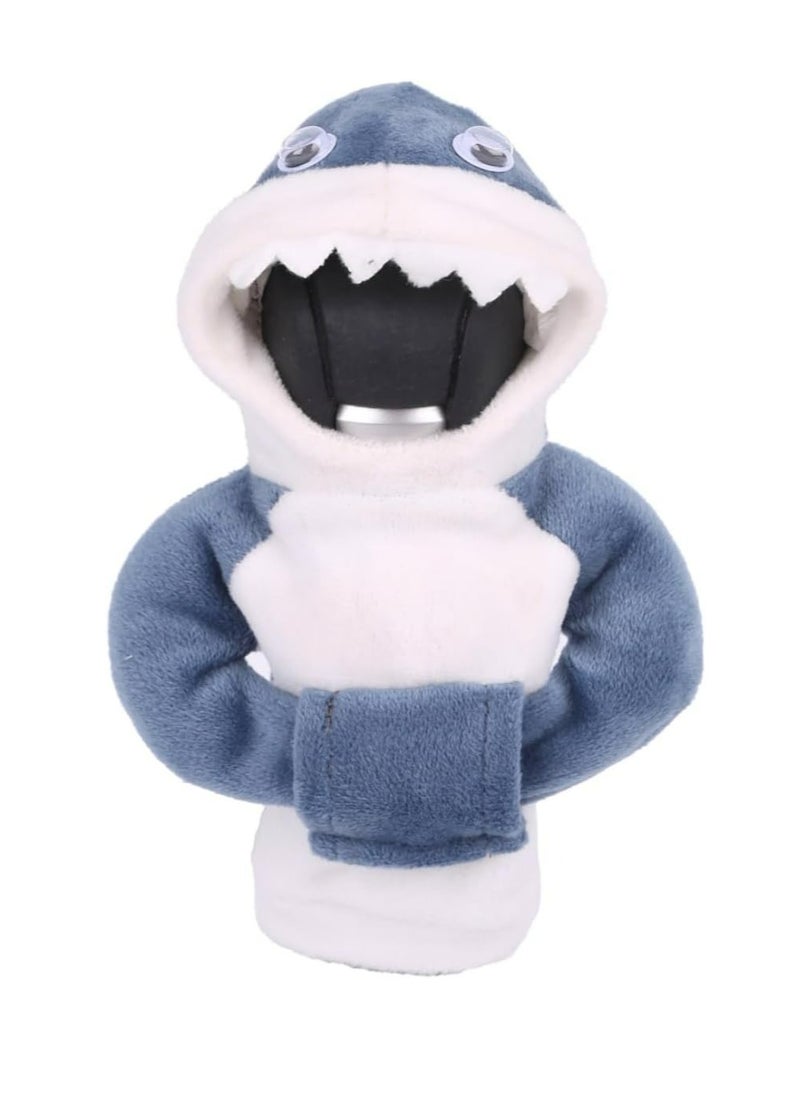 Generic Mini Shark Gear Stick Car Shifter Hoodie,Car Gear Shift Knob Cover Hoodie, Funny Gearshift Sweater Car Accessories Interior Cute Blue  - Image 1