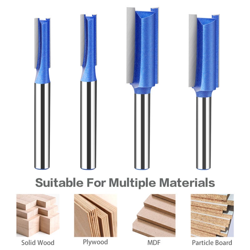 4Pcs 6.35mm 1/4'' Shank High-quality Milling Cutter Flush Trim With Bearing Router Bit Set For Wood Woodworking Tools - Image 5