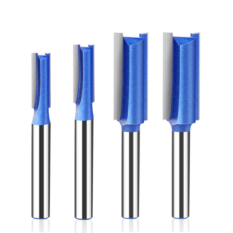 4Pcs 6.35mm 1/4'' Shank High-quality Milling Cutter Flush Trim With Bearing Router Bit Set For Wood Woodworking Tools - Image 1
