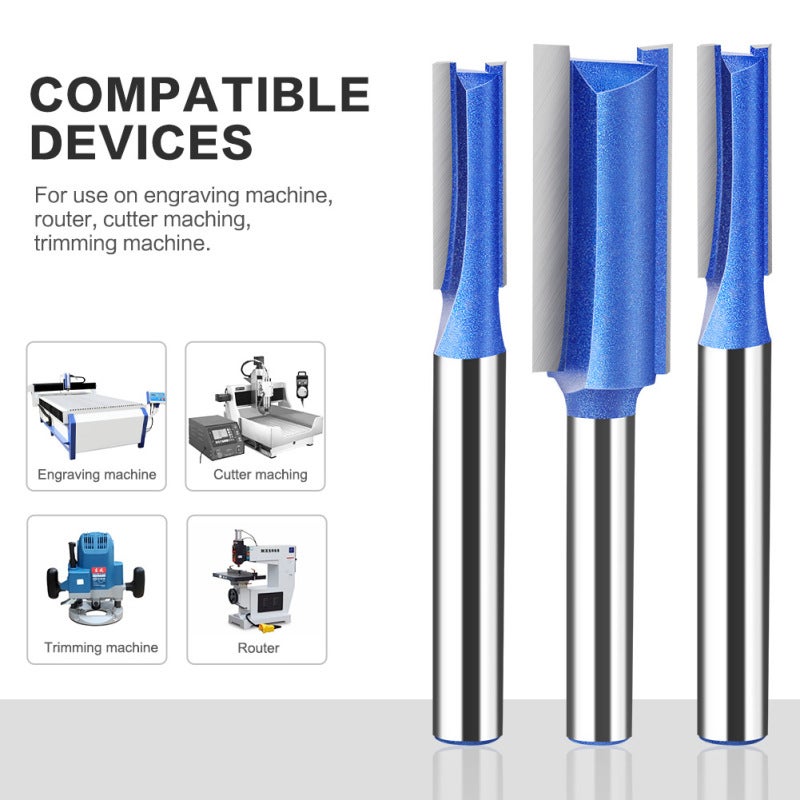4Pcs 6.35mm 1/4'' Shank High-quality Milling Cutter Flush Trim With Bearing Router Bit Set For Wood Woodworking Tools - Image 4