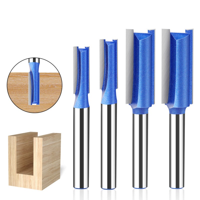 4Pcs 6.35mm 1/4'' Shank High-quality Milling Cutter Flush Trim With Bearing Router Bit Set For Wood Woodworking Tools - Image 2