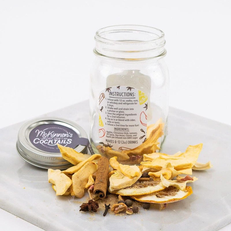 McKinnon’s Dry Craft Cocktails Dehydrated Fruits and Herbs, DIY Mixology, Infusion Kit, Mason Jar Serves 8 - 16 Drinks (Hot Toddy, 1 Jar) - Image 2