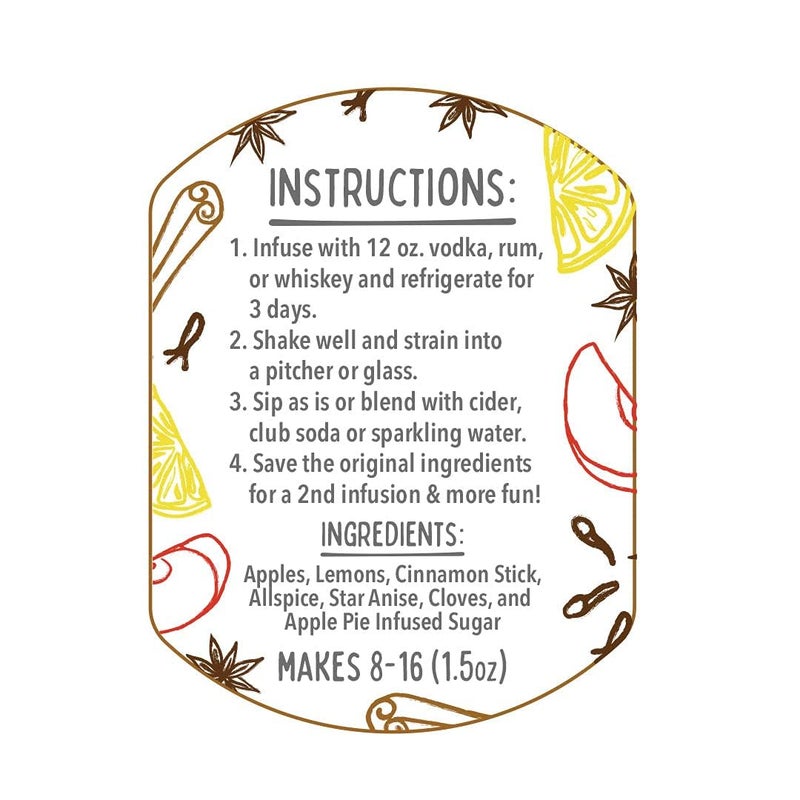 McKinnon’s Dry Craft Cocktails Dehydrated Fruits and Herbs, DIY Mixology, Infusion Kit, Mason Jar Serves 8 - 16 Drinks (Hot Toddy, 1 Jar) - Image 3