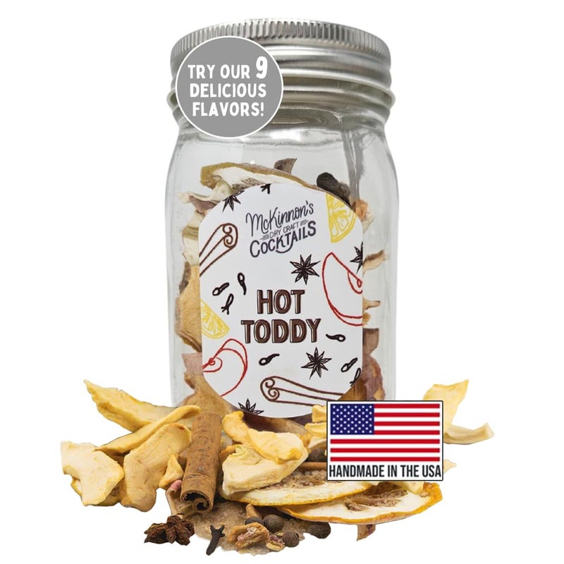 McKinnon’s Dry Craft Cocktails Dehydrated Fruits and Herbs, DIY Mixology, Infusion Kit, Mason Jar Serves 8 - 16 Drinks (Hot Toddy, 1 Jar) - Image 1