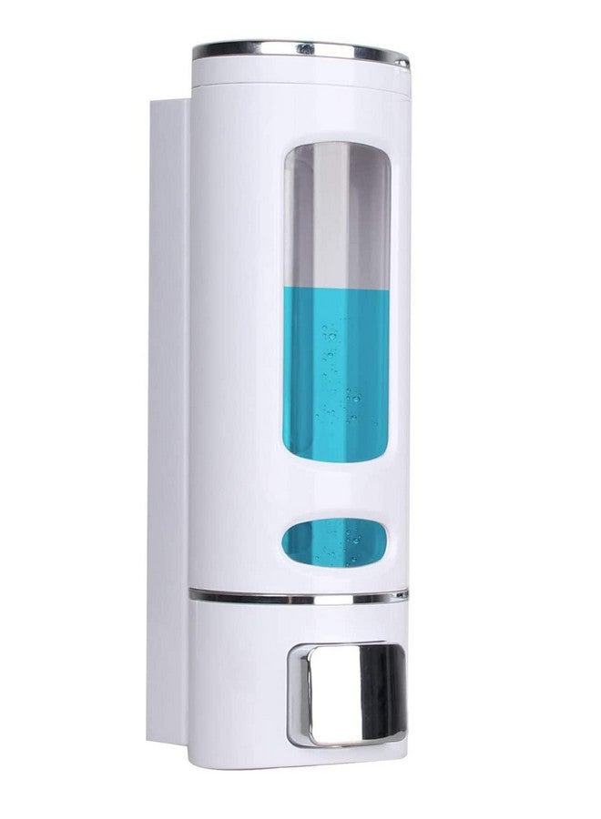 BATH GURU ABS Wall Mounted Soap Shampoo Conditioner Handwash Gel Liquid Soap Sanitizer Dispenser for Bathroom Basin Kitchen Sinks (400 Ml, White) - Image 1