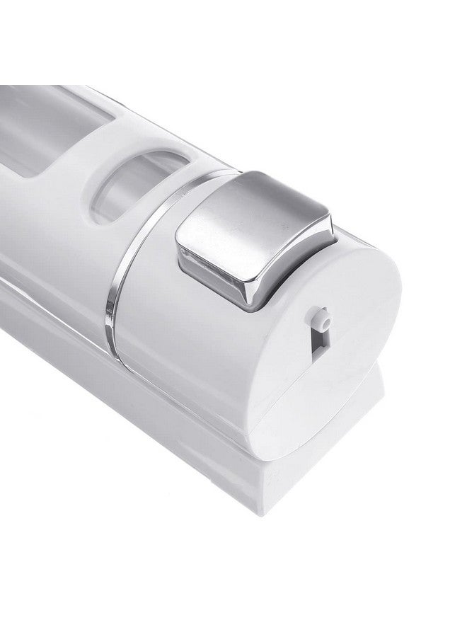 BATH GURU ABS Wall Mounted Soap Shampoo Conditioner Handwash Gel Liquid Soap Sanitizer Dispenser for Bathroom Basin Kitchen Sinks (400 Ml, White) - Image 3