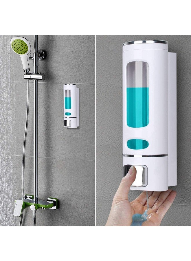 BATH GURU ABS Wall Mounted Soap Shampoo Conditioner Handwash Gel Liquid Soap Sanitizer Dispenser for Bathroom Basin Kitchen Sinks (400 Ml, White) - Image 4