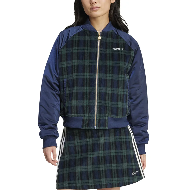 Adidas TARTAN JACKET Blue Originals Women JACKETS