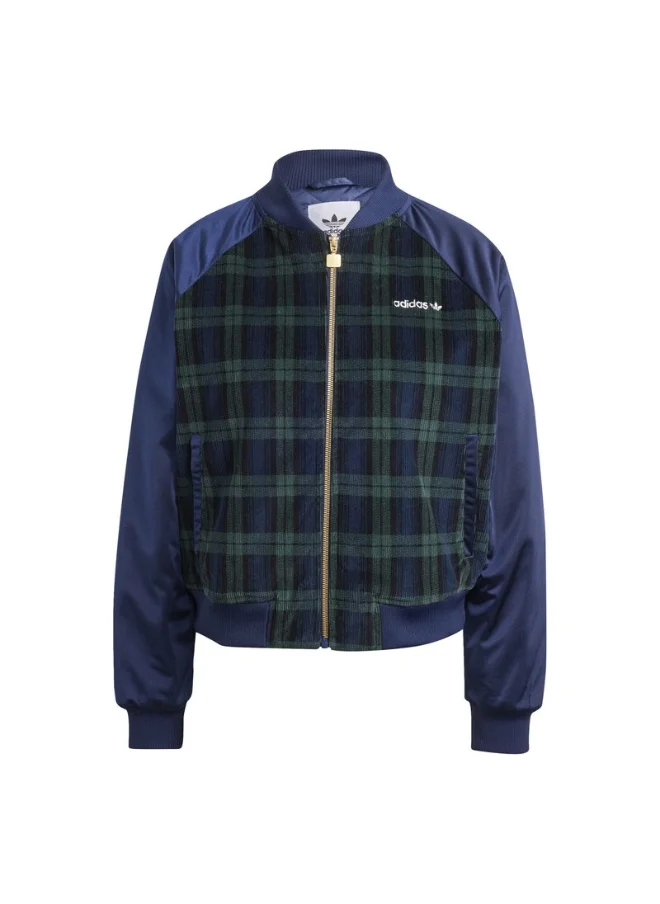 Adidas adidas TARTAN JACKET Blue Originals Women JACKETS