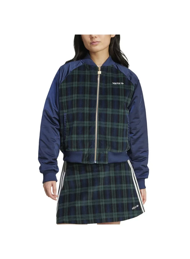 Adidas TARTAN JACKET Blue Originals Women JACKETS