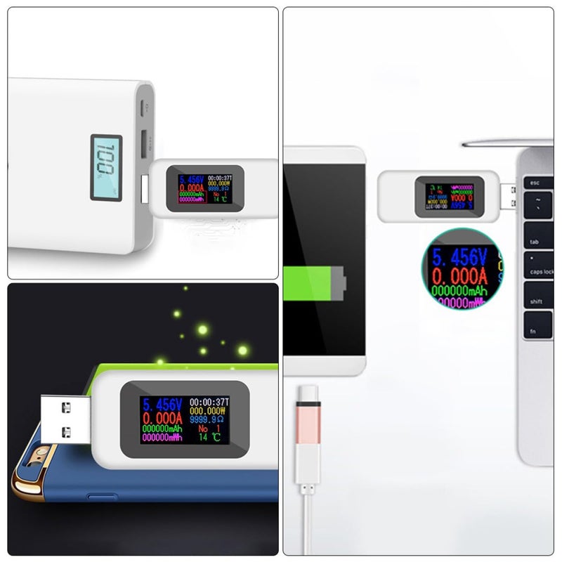 2pcs USB Voltage and Tester LCD Display for Accurate No Battery Included for Automotive Rv and - Image 4