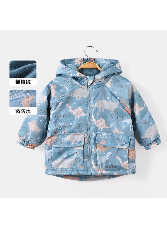 Boys' Clothing Baby Boy Autumn Winter Outdoor Warm Hooded Jacket Toddler Fashion Jacket - Image 3