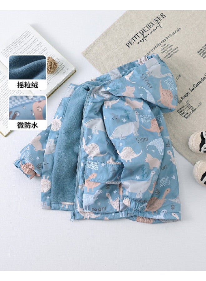 Boys' Clothing Baby Boy Autumn Winter Outdoor Warm Hooded Jacket Toddler Fashion Jacket - Image 1