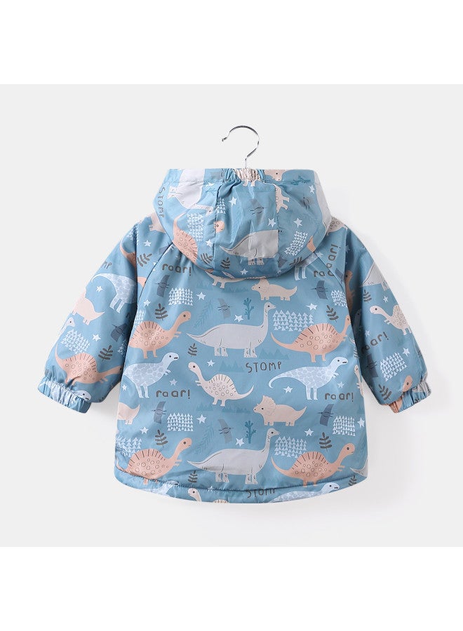 Boys' Clothing Baby Boy Autumn Winter Outdoor Warm Hooded Jacket Toddler Fashion Jacket - Image 4