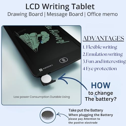 Graphene LCD Pad Writing Tablet Toys 8.5-Inch Digital Magic Slate Drawing Rewritable LCD Board Smart Writing Tab Kids Boys Girls Lightweight Pad Birthday Gift for Kids Age 3-10 Years - Image 3