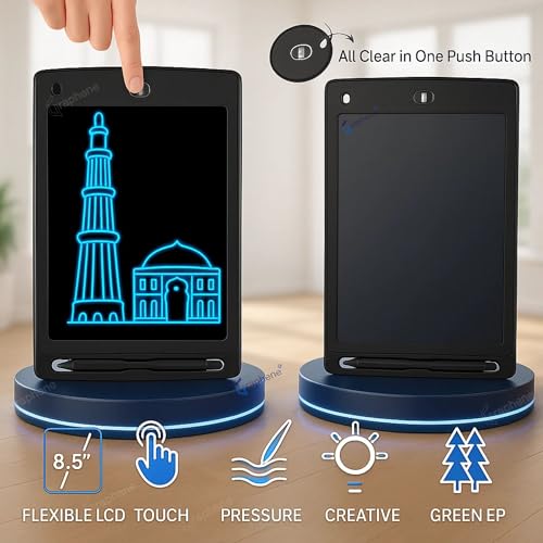 Graphene LCD Pad Writing Tablet Toys 8.5-Inch Digital Magic Slate Drawing Rewritable LCD Board Smart Writing Tab Kids Boys Girls Lightweight Pad Birthday Gift for Kids Age 3-10 Years - Image 5