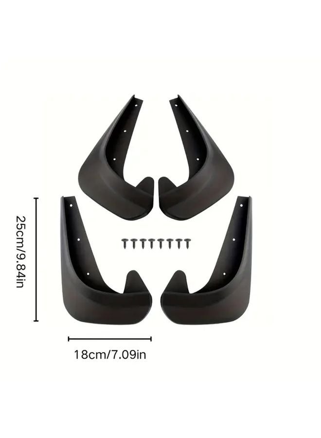 4pcs Front Rear Mudguard Splash Guards Vehicle Accessory Sleek Streamlined Durable - Image 3