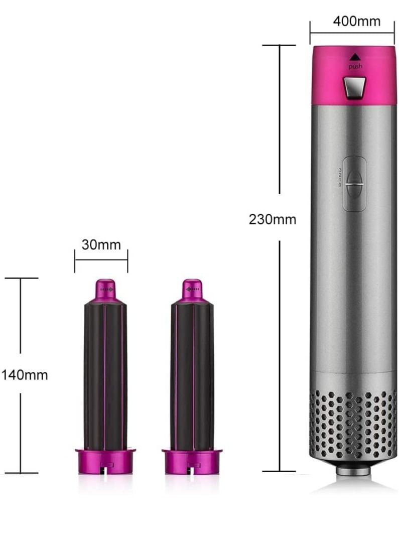 5 in 1 Hot Air Styler Electric Blow Dryer Comb Curling Wand Detachable Negative Ion Straightener Hair Brush - Image 4