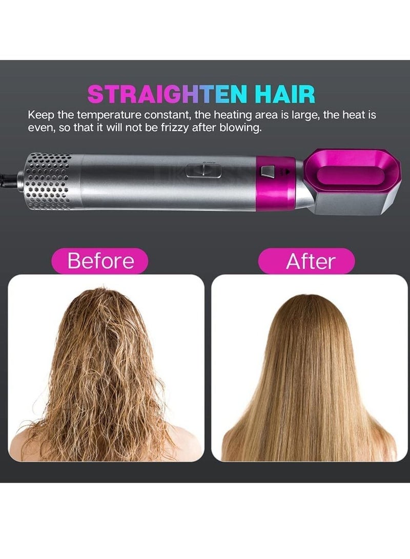 5 in 1 Hot Air Styler Electric Blow Dryer Comb Curling Wand Detachable Negative Ion Straightener Hair Brush - Image 5