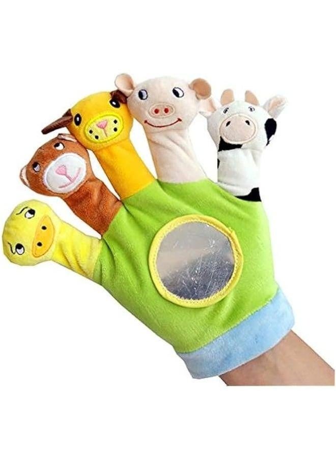 2Pcs Soft Finger Toy Puppets Flannelette Kids Gloves Animal Doll Hand Puppet Birthday Party Favor Gift for Baby Toddler Infant  - Image 4