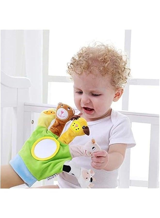 2Pcs Soft Finger Toy Puppets Flannelette Kids Gloves Animal Doll Hand Puppet Birthday Party Favor Gift for Baby Toddler Infant  - Image 5