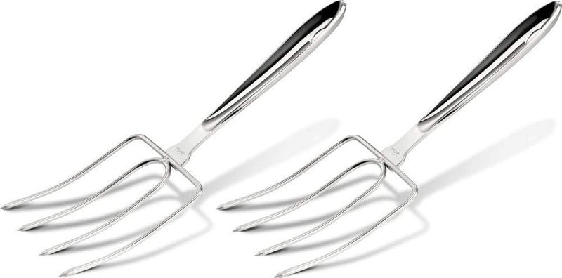 i Kito Stainless Steel Turkey Lifter,Set of 2 Heavy Roasted Turkey Meat Forks For Thanksgiving - Image 1