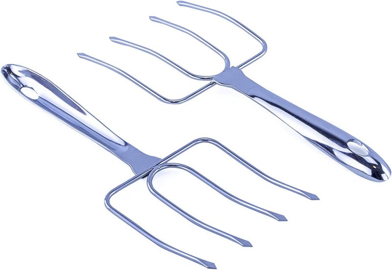 i Kito Stainless Steel Turkey Lifter,Set of 2 Heavy Roasted Turkey Meat Forks For Thanksgiving - Image 5