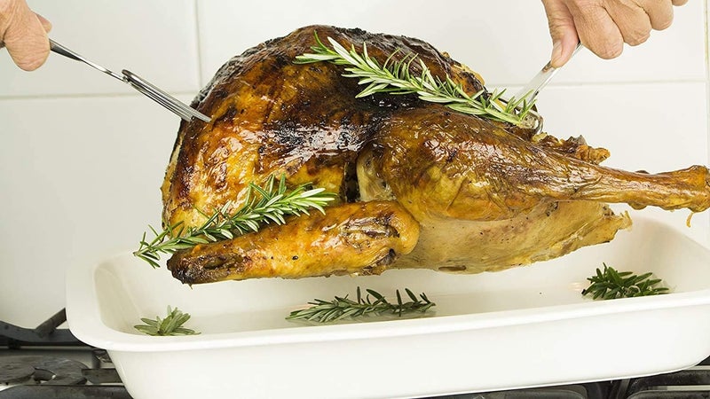 i Kito Stainless Steel Turkey Lifter,Set of 2 Heavy Roasted Turkey Meat Forks For Thanksgiving - Image 2
