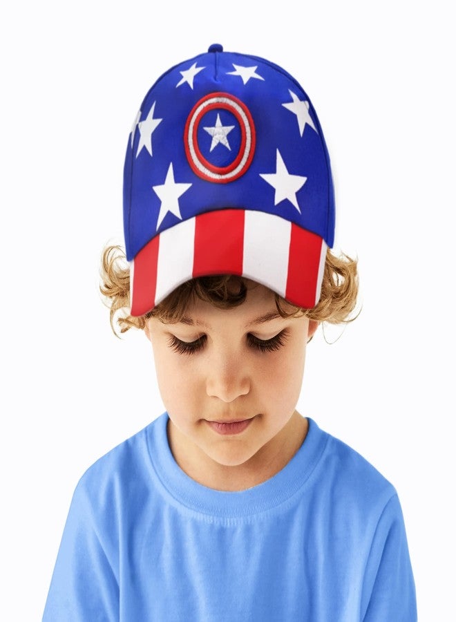 VRITRAZ Polyester Cartoon Character Printed Little Baseball Cap for Kids, Baby Girls and Boys 3-12 Years (Blue) - Image 2