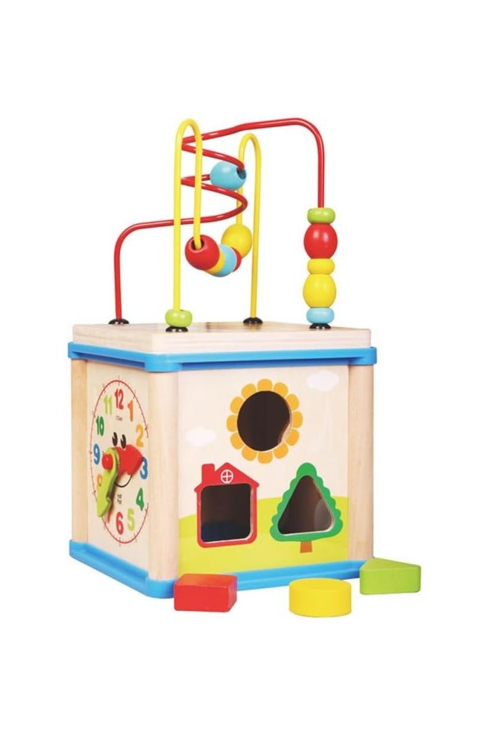 Multifunctional Fun Educational Wooden Educational Toy Bead Box Design For Kids 16x30x16cm - Image 1