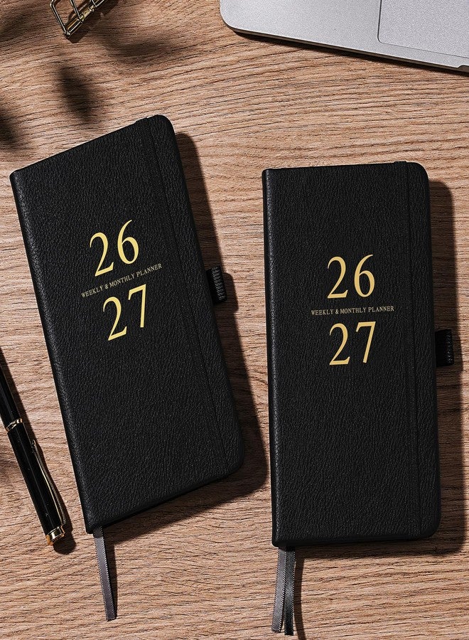 Feteulo 2026-2027 Pocket Planner/Calendar - Jul 2026 - Jun 2027, Academic Planner 2026-2027, Pocket Calendar for Purse, 6.3'' × 3.8'', Elastic Bound, Agenda Book - Image 2