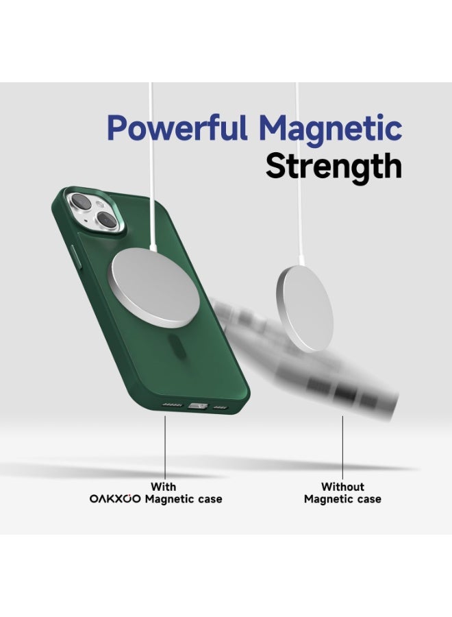 ACLIX Matte Magnetic Case for iPhone 12 and iPhone 12 Pro [Shockproof & Slim] Matte Hard Back Cover with high-Grade Protection | Green - Image 2