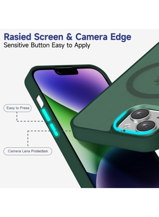 ACLIX Matte Magnetic Case for iPhone 12 and iPhone 12 Pro [Shockproof & Slim] Matte Hard Back Cover with high-Grade Protection | Green - Image 4