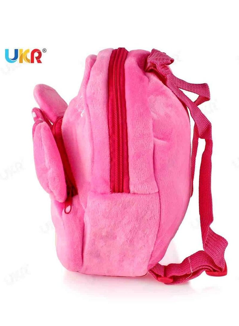 UKR Kids Minnie Mouse Backpack - Lightweight Plush Mini Pink Backpack for School - Cute Cartoon Design for Children - Image 2