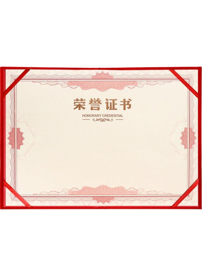 Lison 5901-6K Certificate Cover And Inner Pages, Award Certificate Velvet With Gold Foil, High-Quality Cover, Award Protection Sleeve, Annual Meeting Award Ceremony, Reward - Image 2
