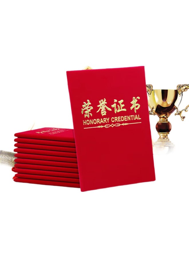 Lison 5901-6K Certificate Cover And Inner Pages, Award Certificate Velvet With Gold Foil, High-Quality Cover, Award Protection Sleeve, Annual Meeting Award Ceremony, Reward - Image 3