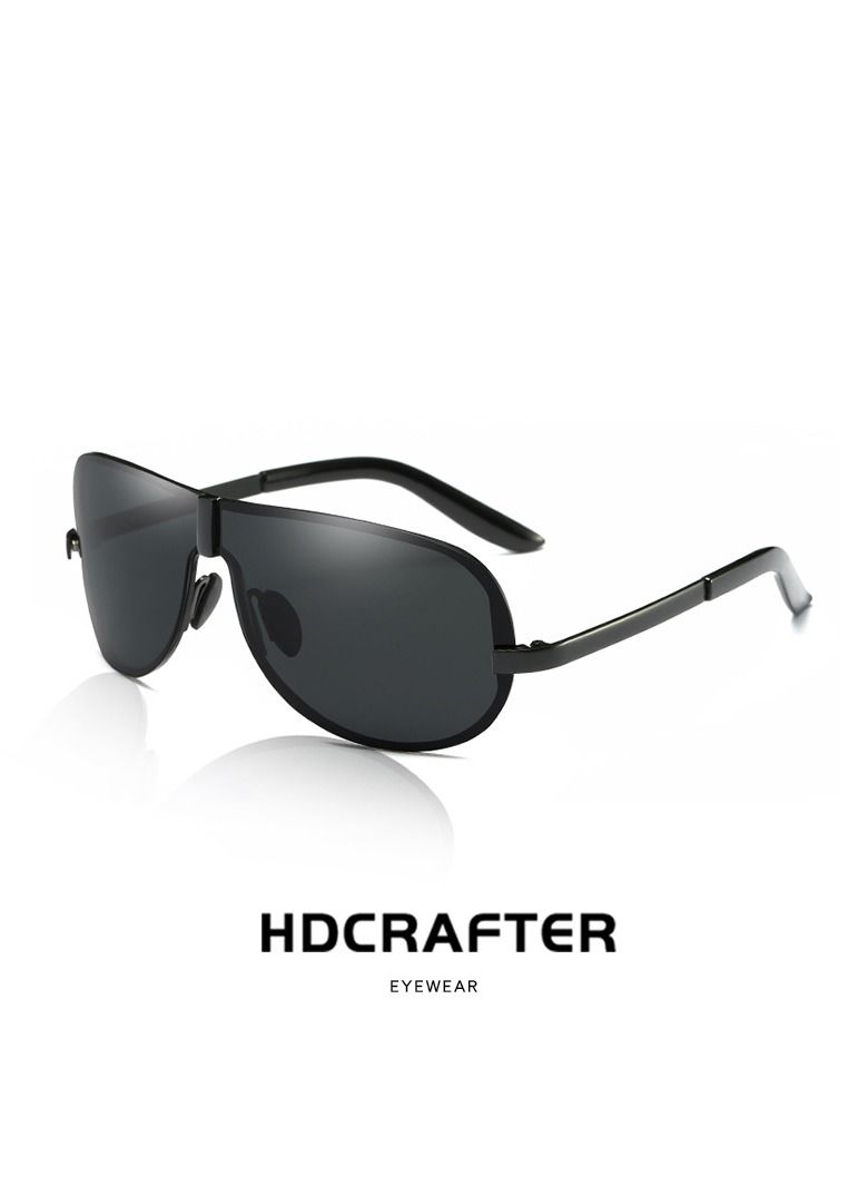 HDCRAFTER New Men's Frameless Fashion Polarized Sunglasses UV400 - Image 3