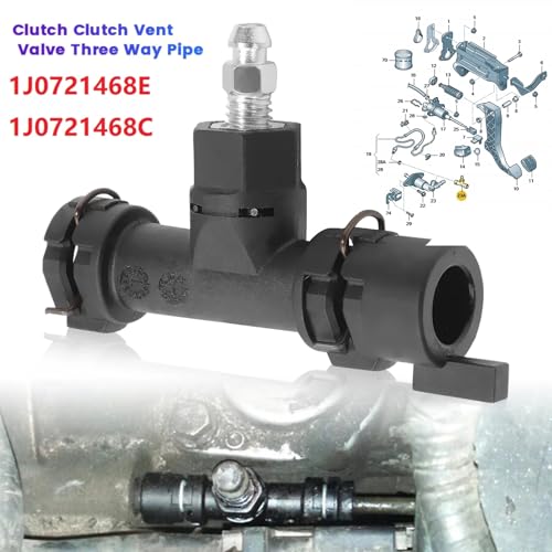 HOMEWITHU Automotive Clutch Bleeder Assembly Slave Cylinder Oil Pipe Connector for VW for Audi Replace 1J0721468E 1J0721468C ES3470935 - Image 5