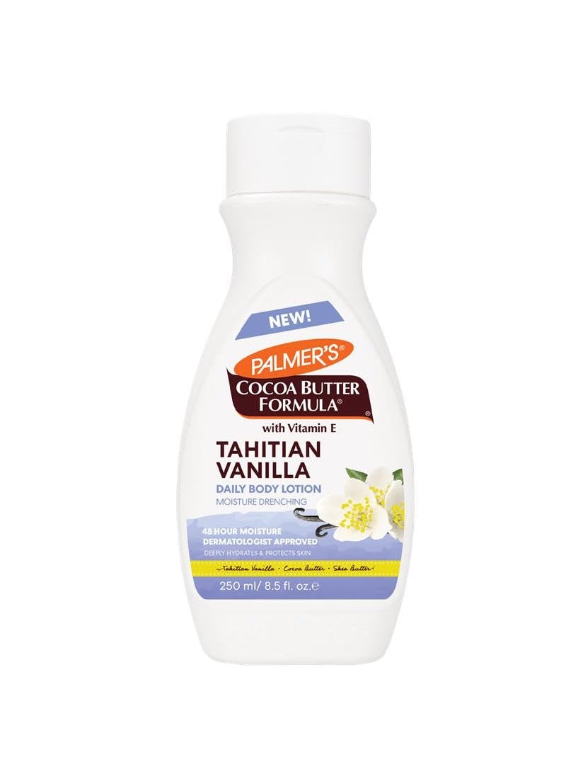 PALMER'S Palmer's Cocoa Butter Formula Tahitian Vanilla Body Lotion, 8.5 Oz, Daily Moisturizing Lotion for Dry Skin with Shea Butter & Vitamin E, Hydrates & Protects, Helps Provide 48-Hour Deep Moisture 